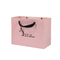Glanzende Lamineringsschoenen die Document Zakken van Zakken de 250gam Met een laag bedekte Roze Kraftpapier kleden